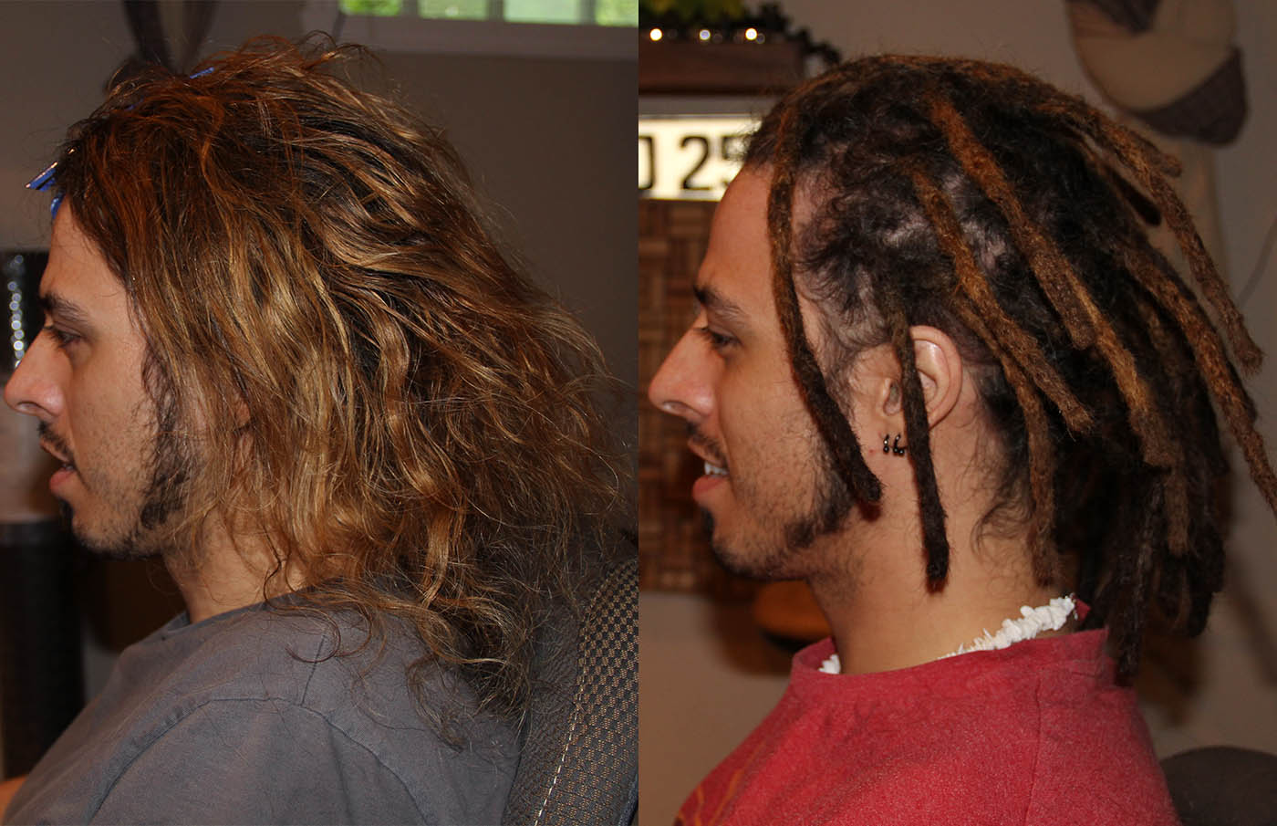Jasmin's dreadlocks with a bit of hair extentions to make them a bit longer and thicker from Longeuil.