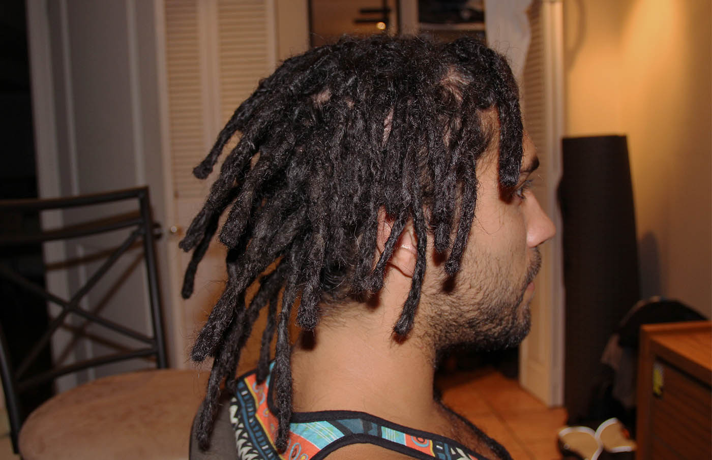 Jonathan's dreadlocks by Dreads MTL. Nice black dreads on white guy from Quebec.