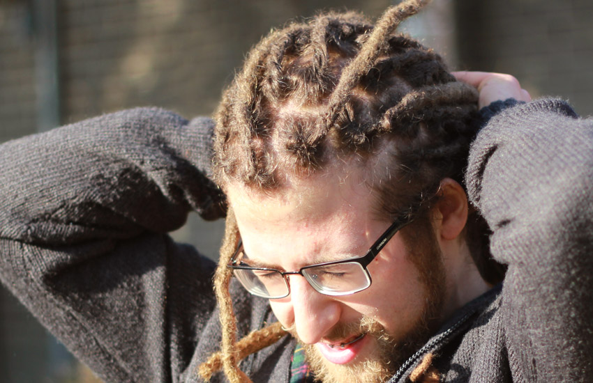 Nice Dreadlocks on a blond guy in Montreal, Canada. Photography and Made by Dreads MTL